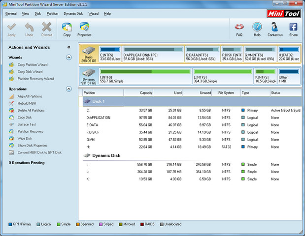 MiniTool Partition Wizard Professional 8.1.1 专业版