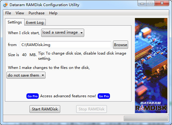 Dataram RAMDisk 虚拟内存盘