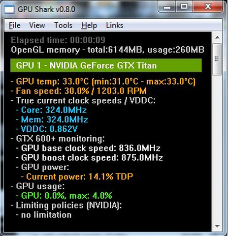 GPU Shark(显卡识别监测工具)