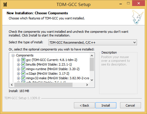 TDM-GCC for win32 4.8.1