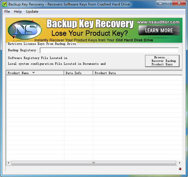 Nsasoft Backup Key Recovery