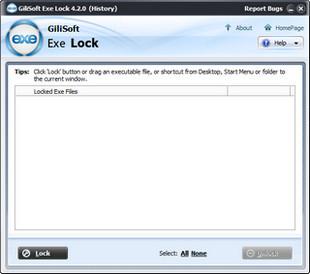 GiliSoft EXE Lock 4.2.0软件截图