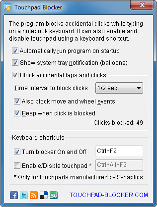 Touchpad Blocker