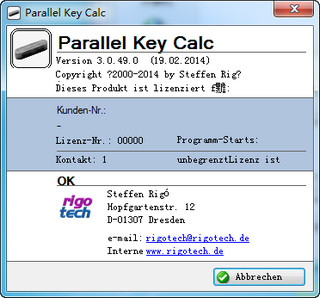 平行键计算器Parallel Key Calc 3.0.49软件截图