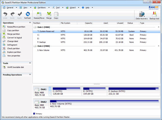 EaseUS Partition Master Professional 10.0 专业版