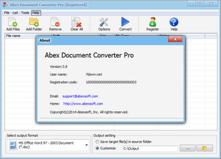 Abex Document Converter Pro 4.0.0 专业版软件截图