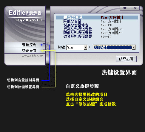 Edifier EasyVOL 漫步者音控程序