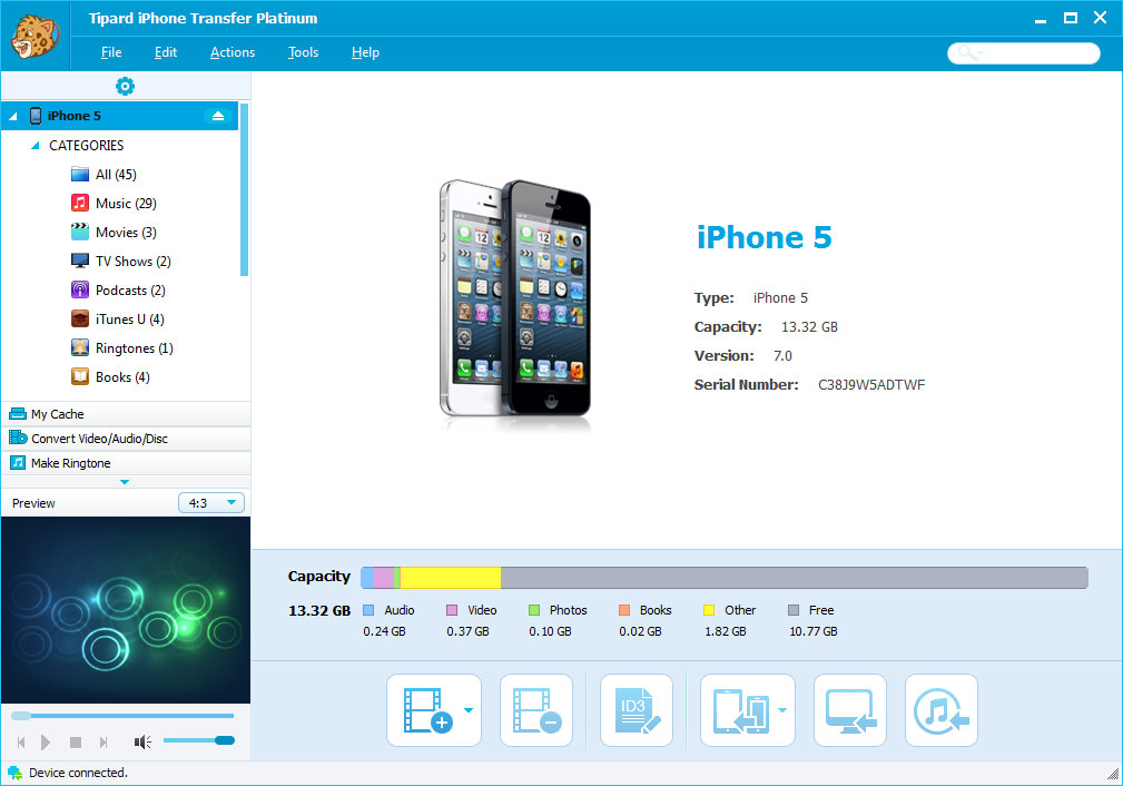 Tipard iPhone Transfer Platinum 7.0.10 白金版