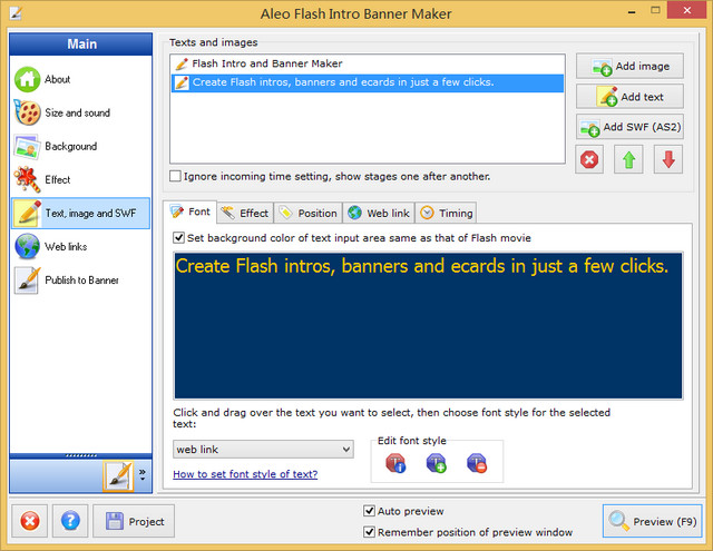 Aleo Flash Intro Banner Maker 4.0 注册版