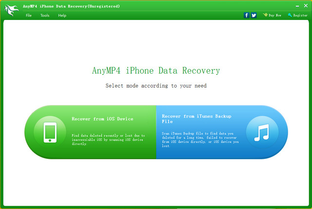 AnyMP4 iPhone Data Recovery 7.1.10 注册版