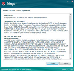 McAfee AVERT Stinger 12.1.0.2169软件截图