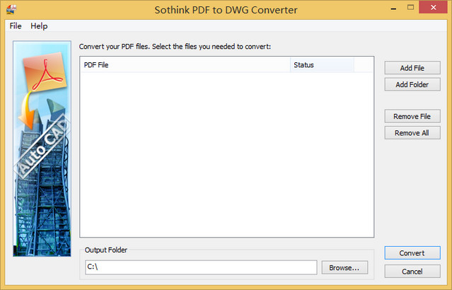 Sothink PDF to DWG Converter