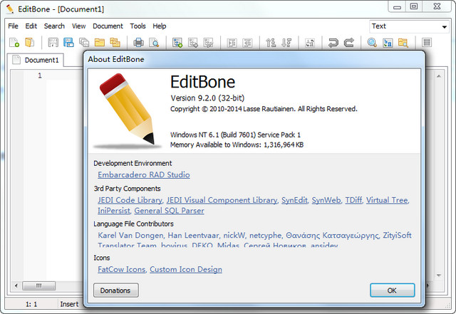 EditBone(文本编辑器) 9.2.0 绿色免费版
