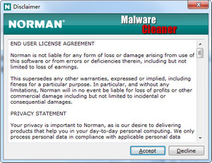 Norman Malware Cleaner 2.08.08 最新版软件截图