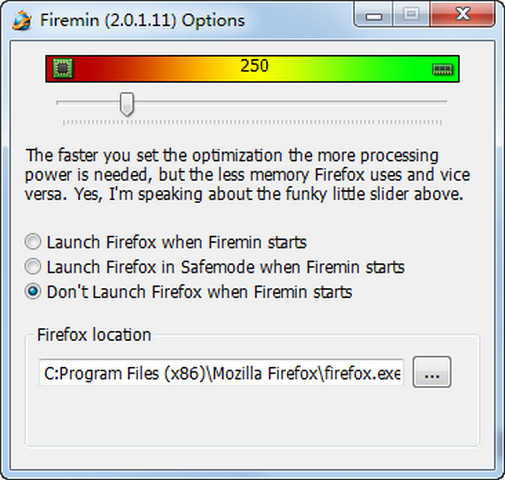 firemin(降低火狐内存占用工具) 2.0.8.2083 绿色免费版