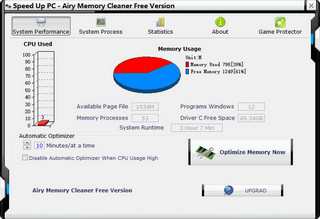 Airy Memory Cleaner Pro 2.0.1.3 特别版软件截图
