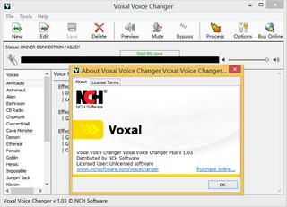 Voxal Voice Changer 1.03 特别版软件截图