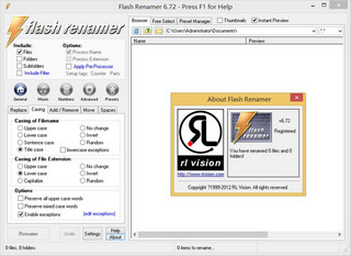 Flash Renamer 6.72 特别版软件截图