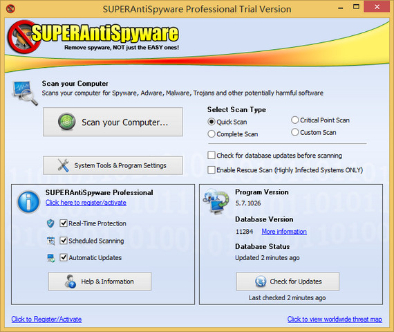 SUPERAntiSpyware汉化版 6.0.1252 注册版