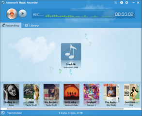 Aimersoft Music Recorder 1.0.0 完全版软件截图