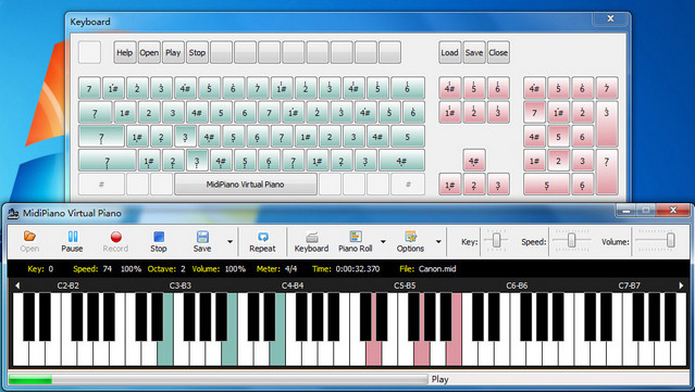 MidiPiano 迷笛虚拟钢琴