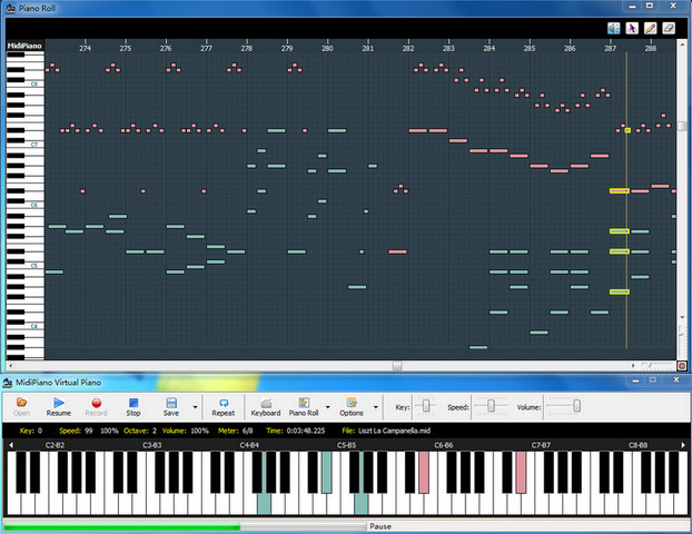 MidiPiano 迷笛虚拟钢琴