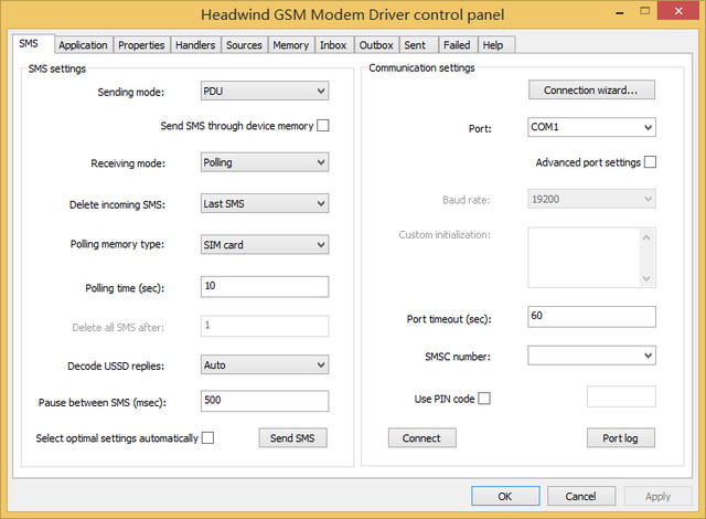Headwind GSM Modem Driver 短信软件 4.1.3831