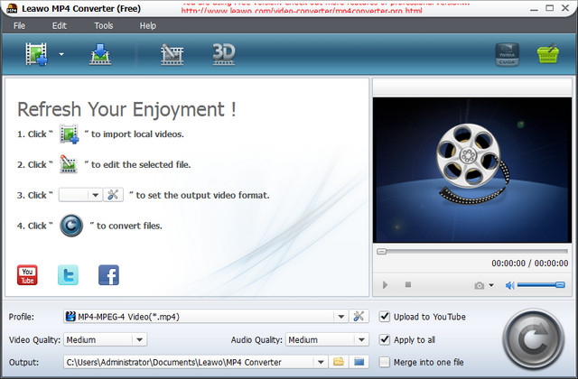 Leawo MP4 Converter（Free）