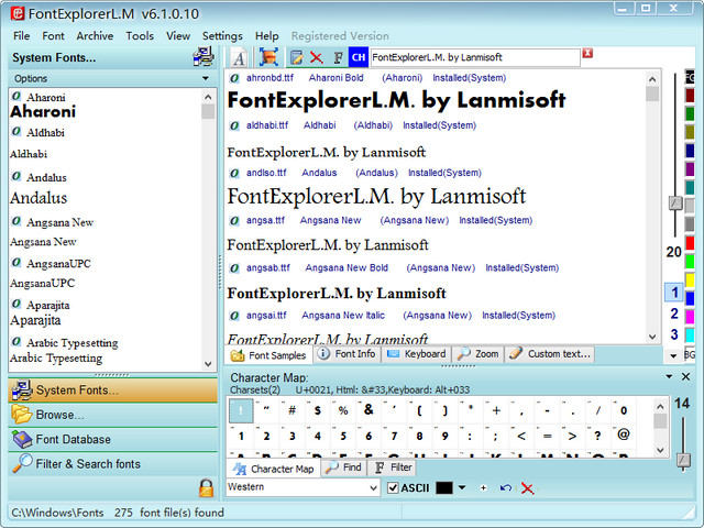 FontExplorerL.M. 字体管理器 6.2.0.12 特别版