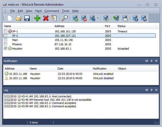 WinLock Remote Administrator 远程管理