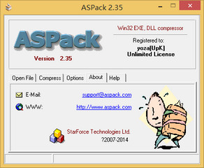 ASPack 可执行文件压缩器 2.35 特别版软件截图
