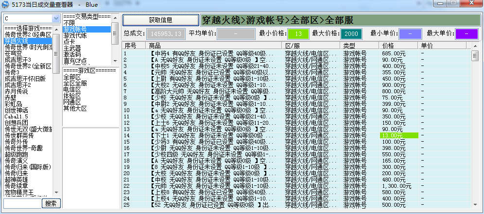 5173当日成交量查看器 1.0 绿色版