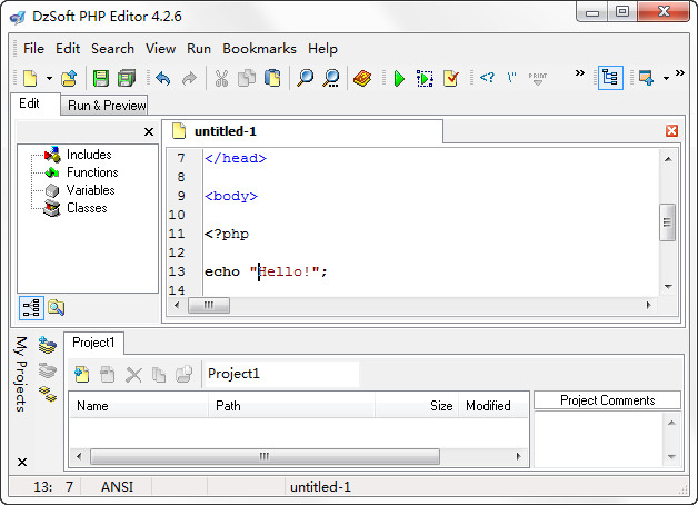 DzSoft PHP Editor 4.2.6.5