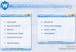 Word Password Recovery 2.1.1.129软件截图