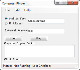 Computer Pinger 2.5 绿色英文版软件截图
