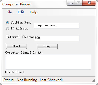Computer Pinger 2.5 绿色英文版