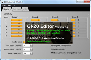 GI20Editor （MIDI吉他编辑） 1.5软件截图