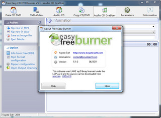 Free Easy CD DVD Burner 5.1.0软件截图