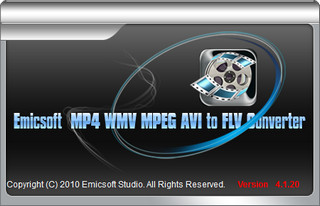 Emicsoft MP4 WMV MPEG AVI to FLV Converter 4.1.16软件截图