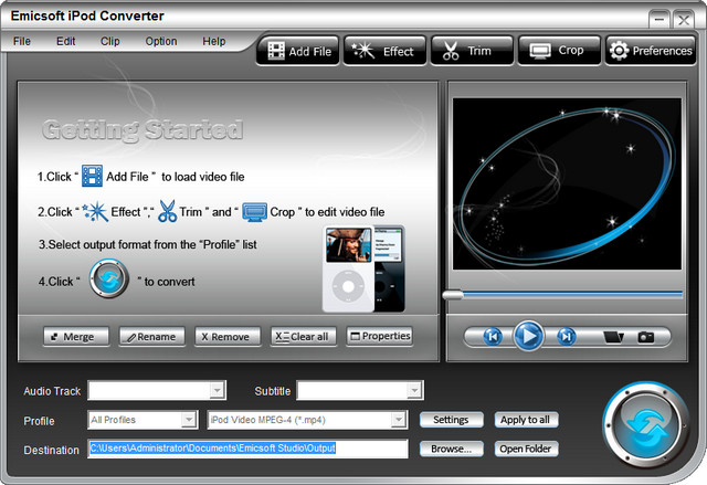 Emicsoft iPod Converter (ipod视频转换器) 4.1.16