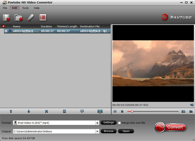 Pavtube HD Video Converter (HD编码转换） 4.6.1 特别版
