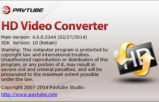 Pavtube HD Video Converter (HD编码转换） 4.6.1 特别版软件截图