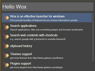 Wox 1.0.0.219 开源免费版软件截图