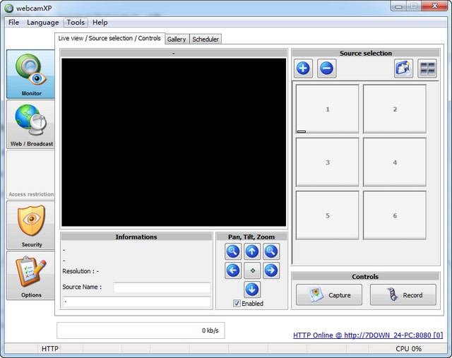 WebcamXP Pro 网络视频直播