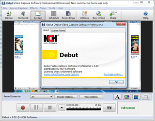Debut Video Capture 屏幕录制工具 2.02 汉化版软件截图