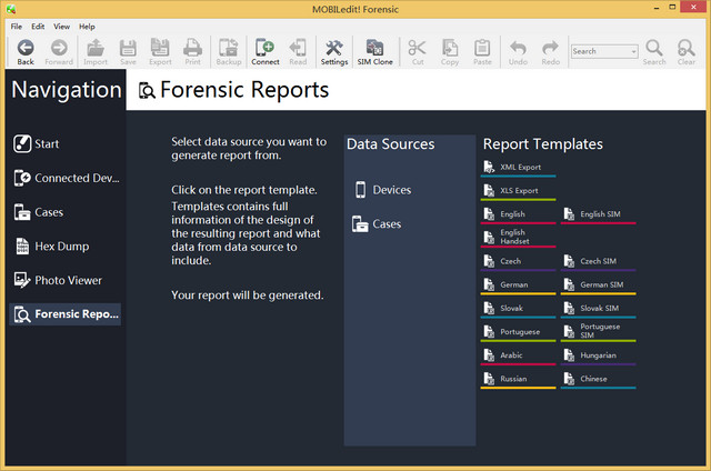 MOBILedit! Forensic 手机数据提取工具