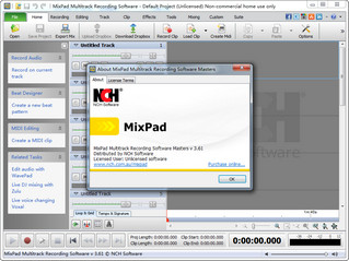 MixPad Multitrack Recording 多轨录音工具 3.61 绿色版软件截图