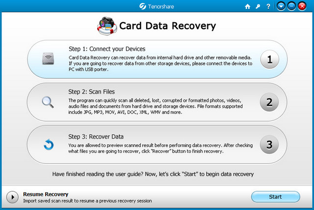 Tenorshare Card Data Recovery 存储卡数据恢复软件