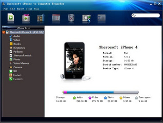 3herosoft iPhone to Computer Transfer 4.3.1.0909 特别版软件截图