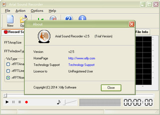 Arial Sound Recorder 游戏录音软件 2.5软件截图